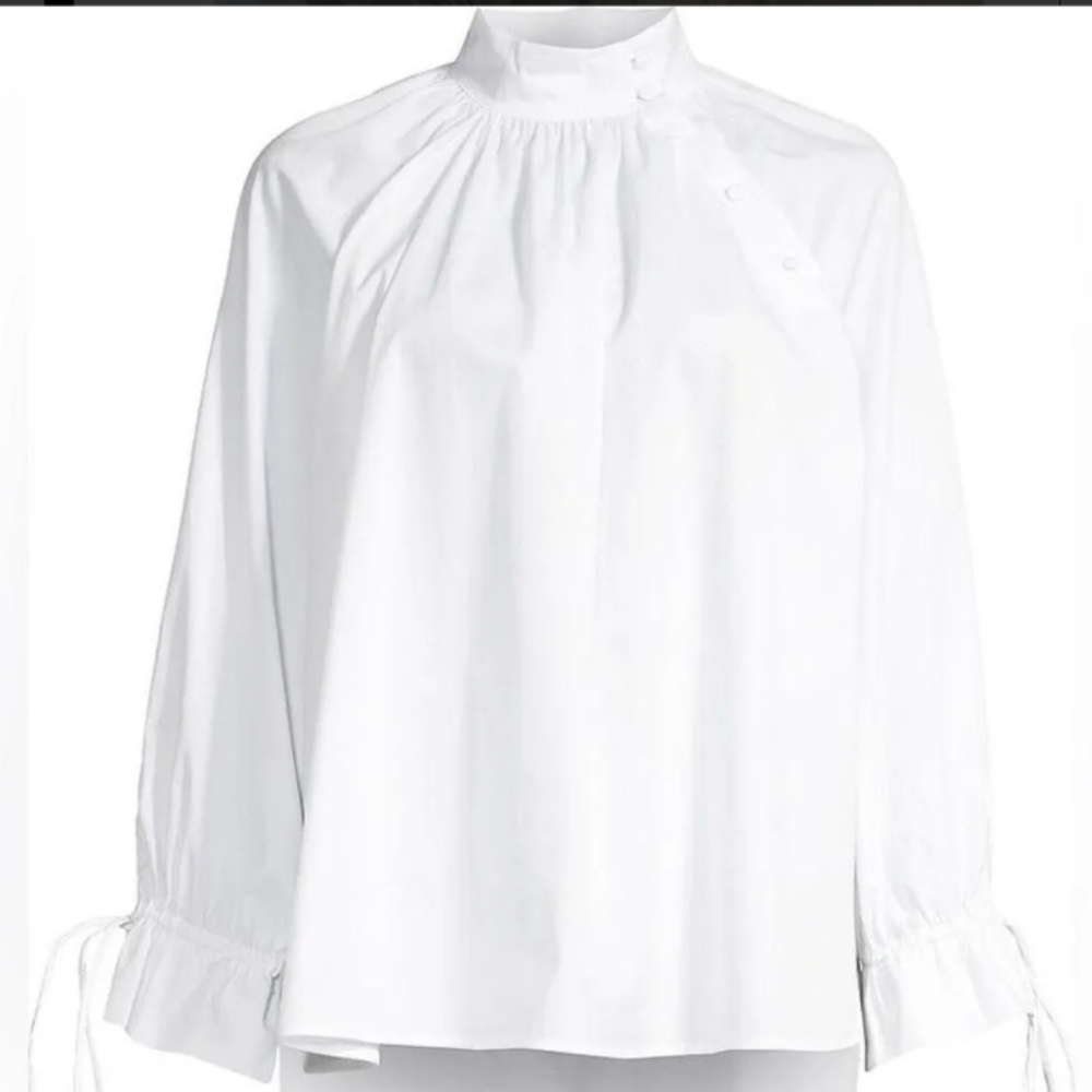 HARSHMAN White Women's Top Bianca Blouse - Picture 3 of 13